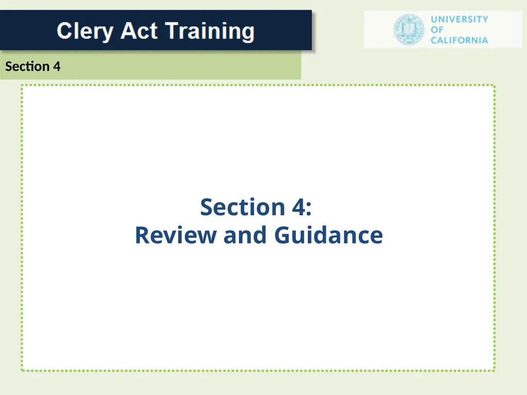 For a Campus Security Authority (CSA) 1 In 1986 - slide 31 of 34