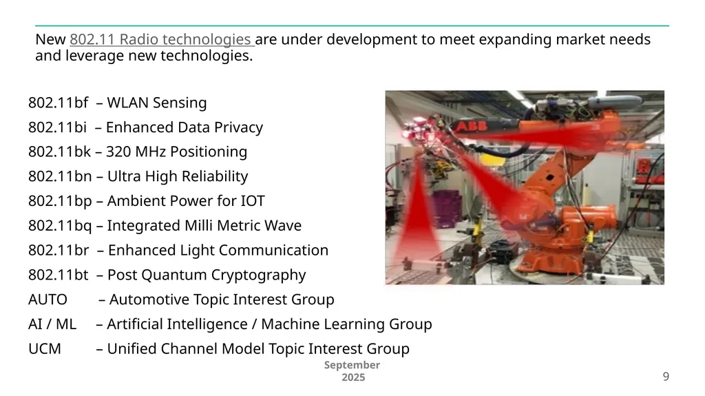 IEEE 802.11 Overview and Amendments under - slide 9 of 27