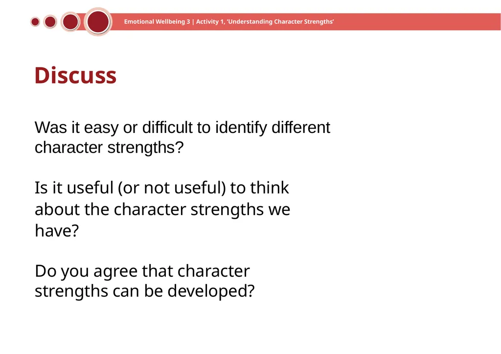 Emotional Wellbeing 3 | Activity 1, ‘Understanding - slide 7 of 22