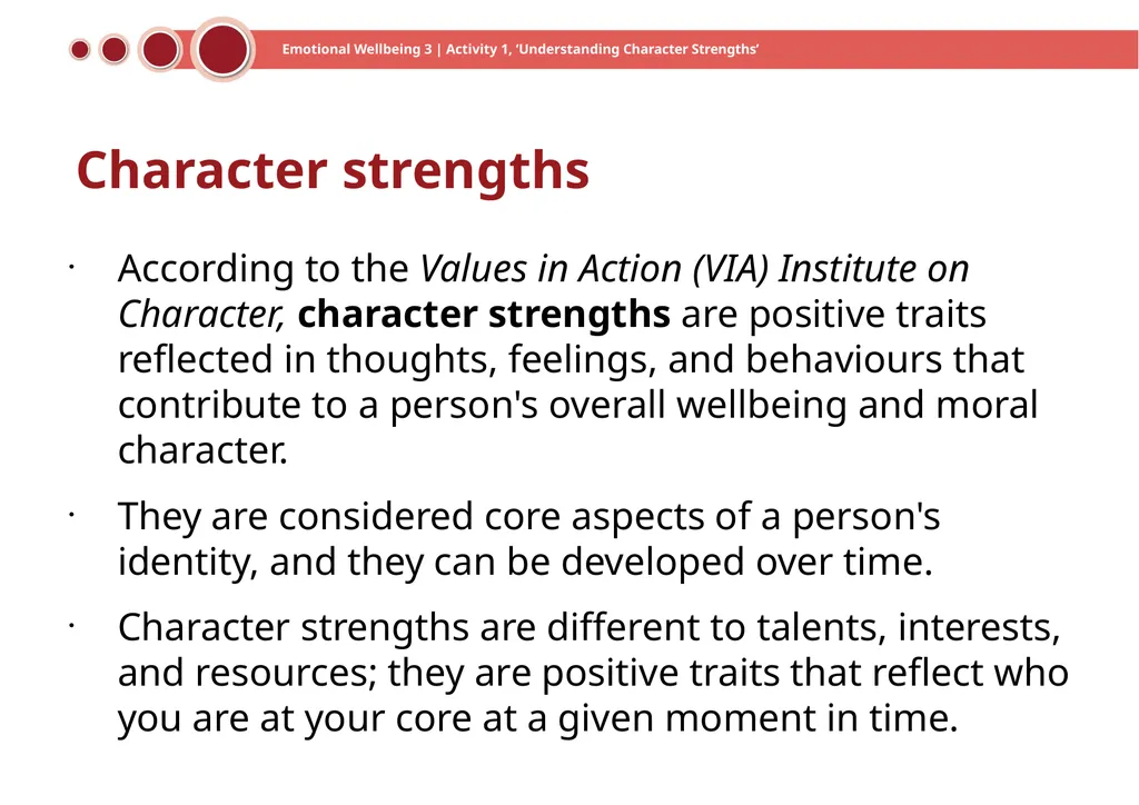 Emotional Wellbeing 3 | Activity 1, ‘Understanding - slide 5 of 22