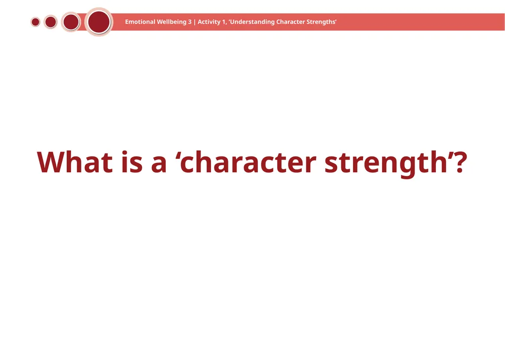 Emotional Wellbeing 3 | Activity 1, ‘Understanding - slide 4 of 22