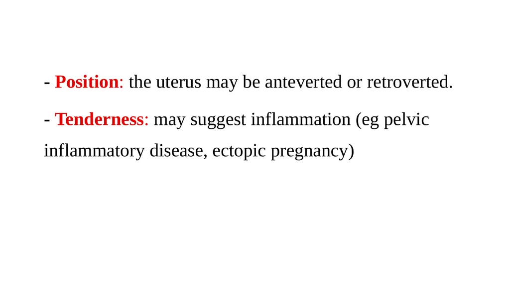 Bimanual pelvic examination Prepared by: Shaimaa - slide 18 of 22