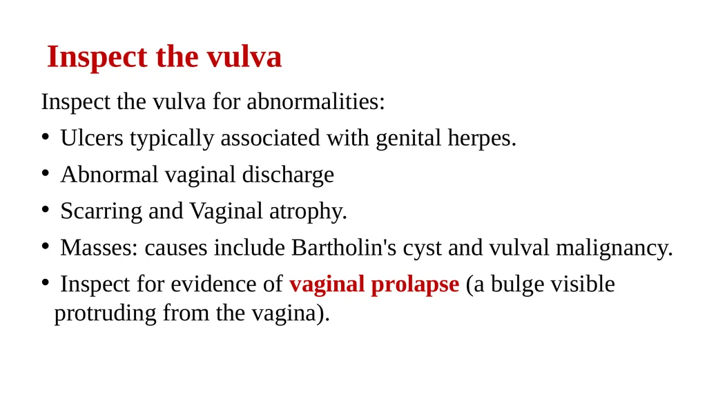 Bimanual pelvic examination Prepared by: Shaimaa - slide 10 of 22