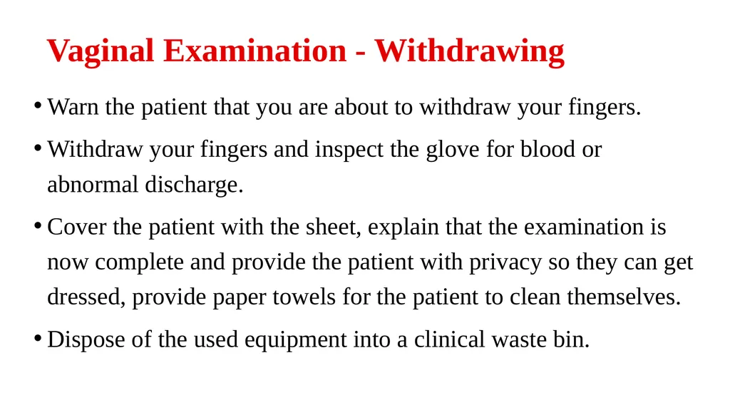 Bimanual pelvic examination Prepared by: Shaimaa - slide 21 of 22