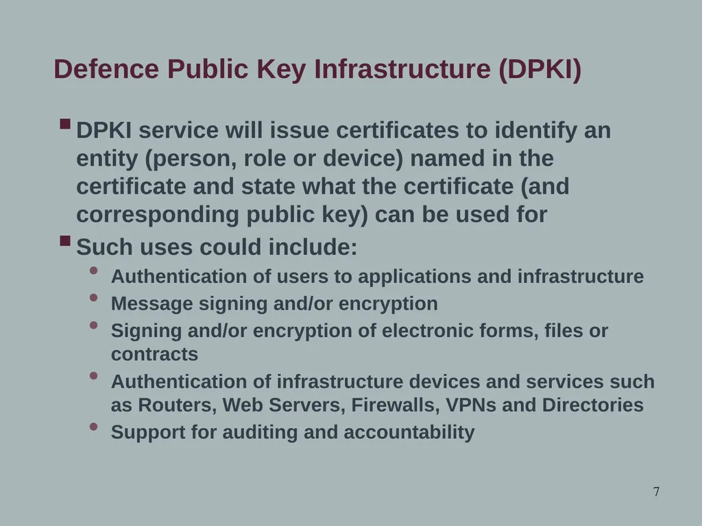 MoD Accessibility and Trust: Challenges, Goals and - slide 7 of 22