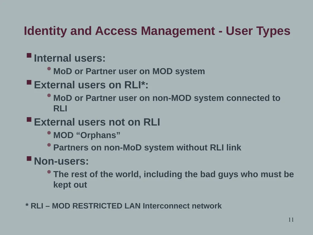 MoD Accessibility and Trust: Challenges, Goals and - slide 11 of 22