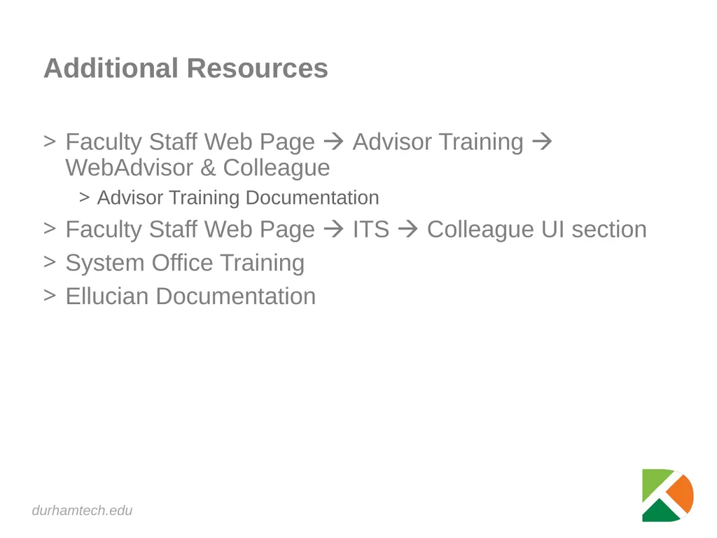 Introduction to Colleague An introduction to using - slide 9 of 10