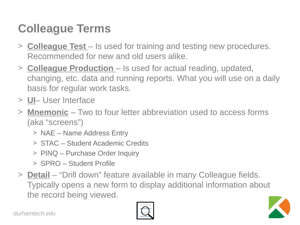 Introduction to Colleague An introduction to using - slide 5 of 10