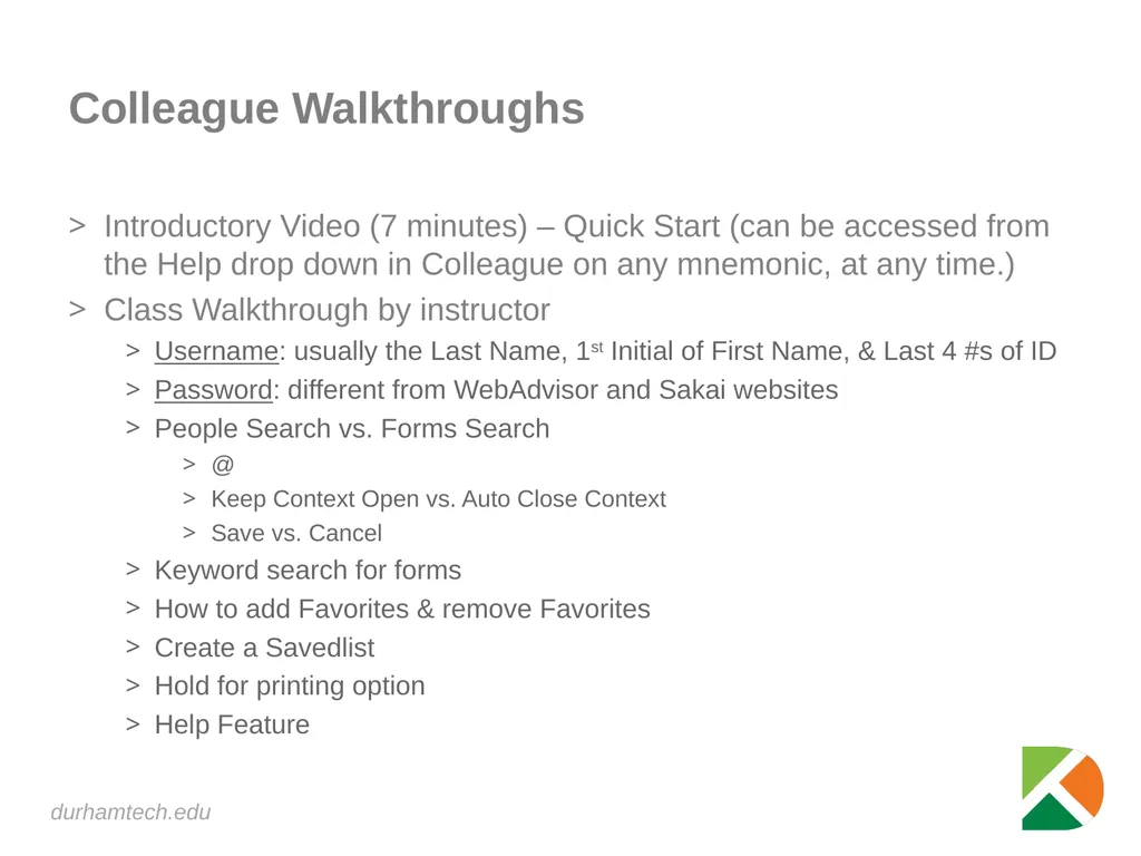 Introduction to Colleague An introduction to using - slide 8 of 10