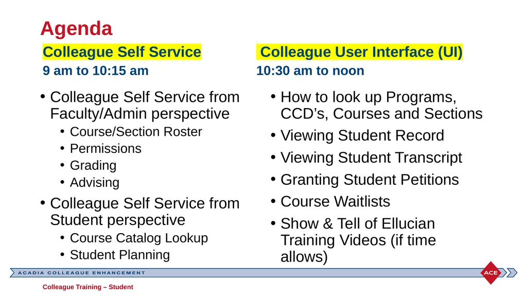 Colleague Admin Staff Training What to expect - slide 5 of 56