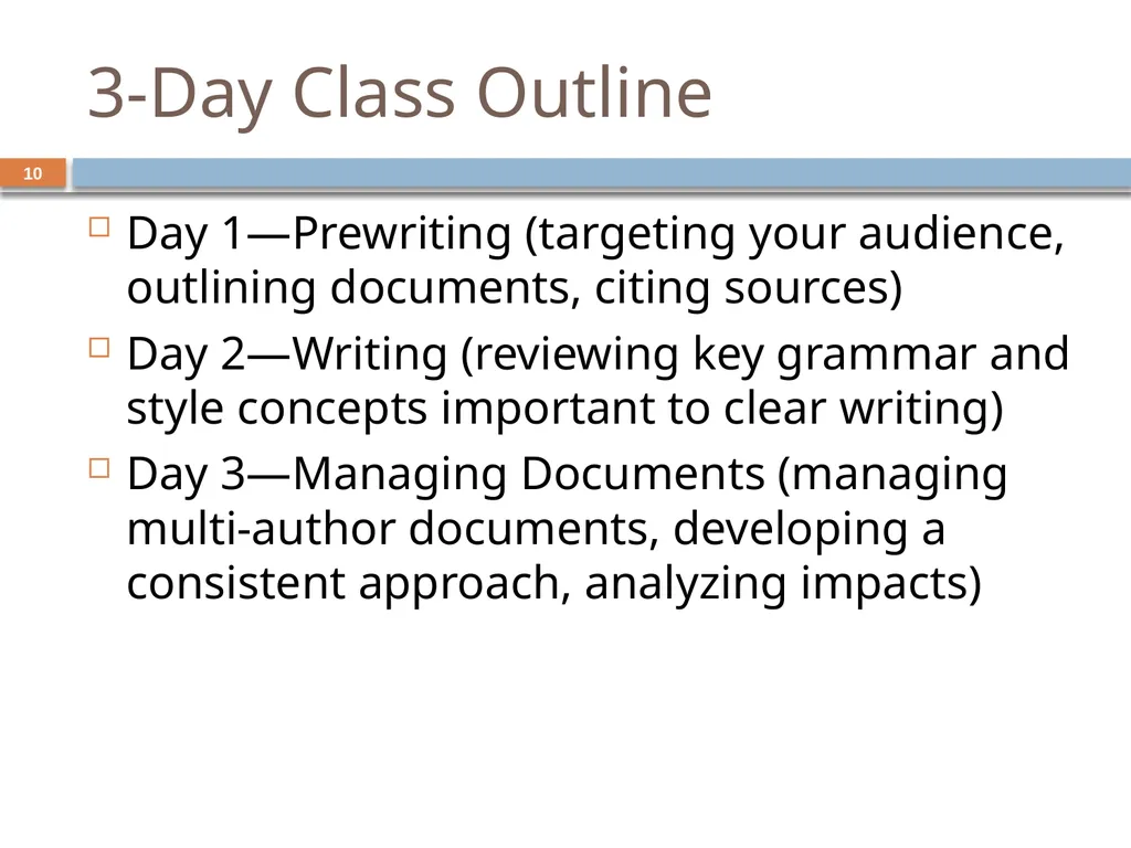 Developing and Writing Effective Documents - slide 10 of 193
