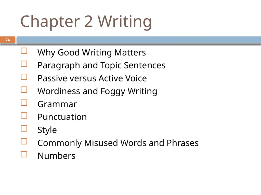 Developing and Writing Effective Documents - slide 74 of 193