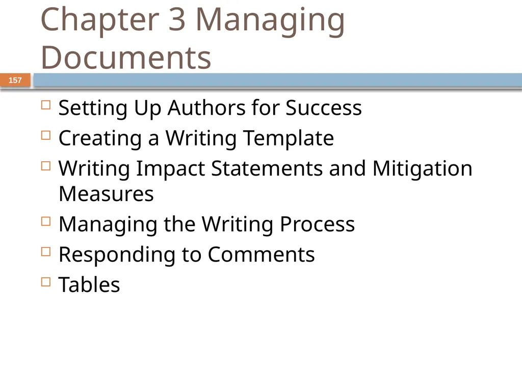 Developing and Writing Effective Documents - slide 157 of 193