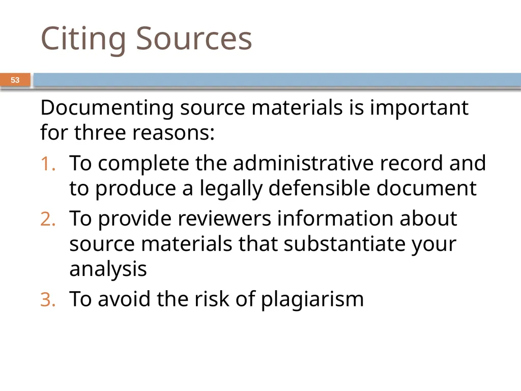 Developing and Writing Effective Documents - slide 53 of 193