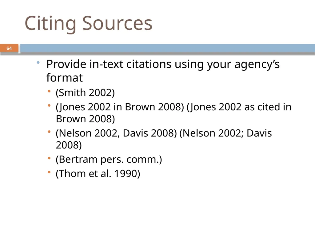 Developing and Writing Effective Documents - slide 64 of 193