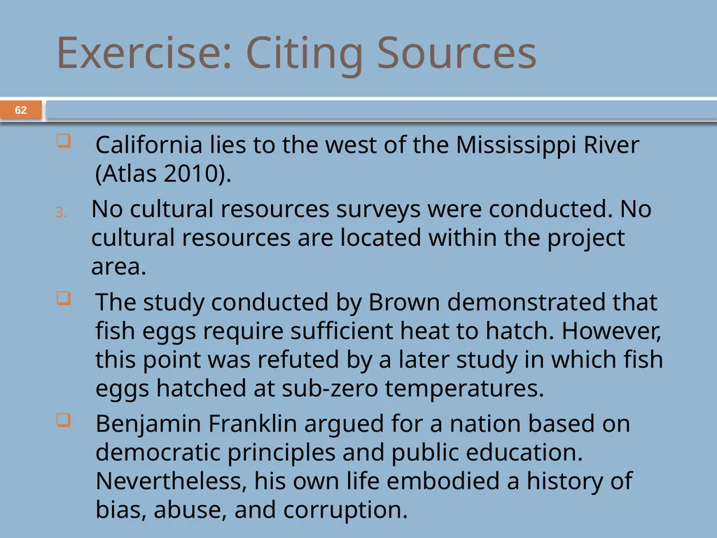 Developing and Writing Effective Documents - slide 62 of 193