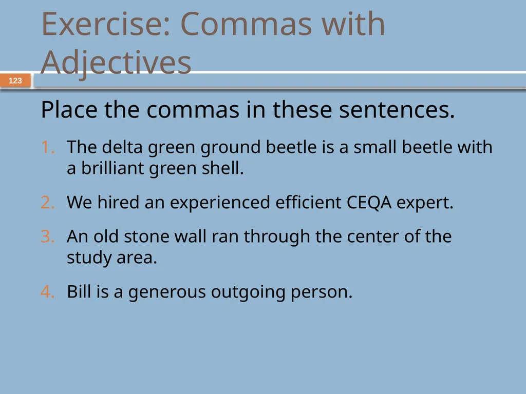 Developing and Writing Effective Documents - slide 123 of 193