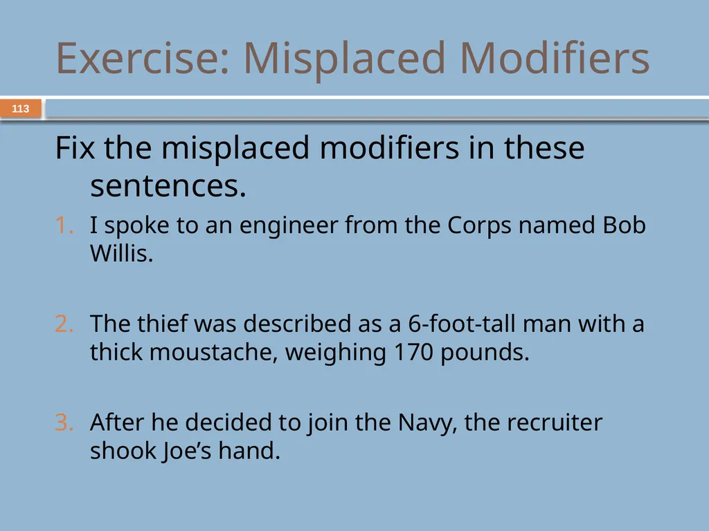 Developing and Writing Effective Documents - slide 113 of 193