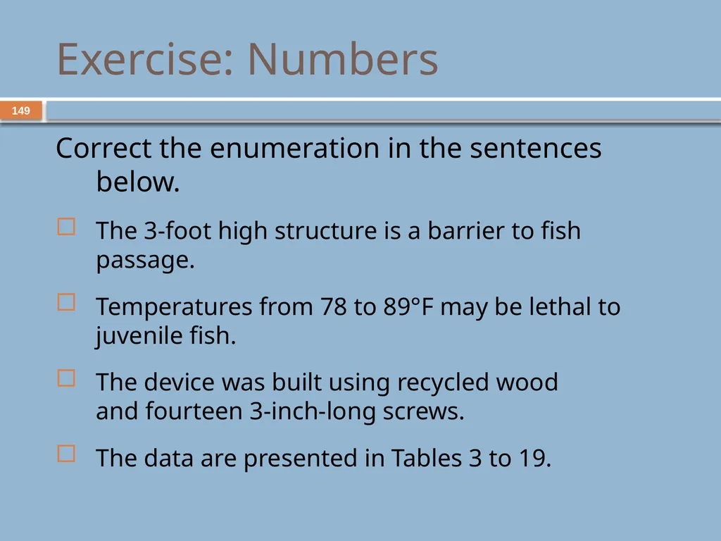 Developing and Writing Effective Documents - slide 149 of 193
