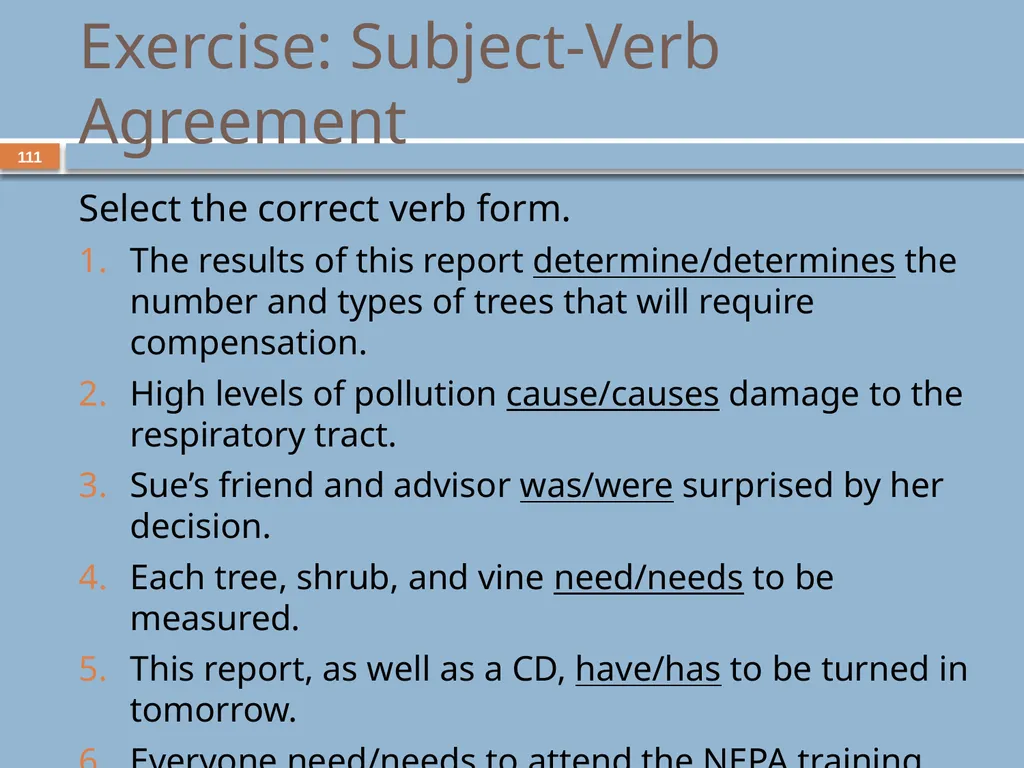 Developing and Writing Effective Documents - slide 111 of 193