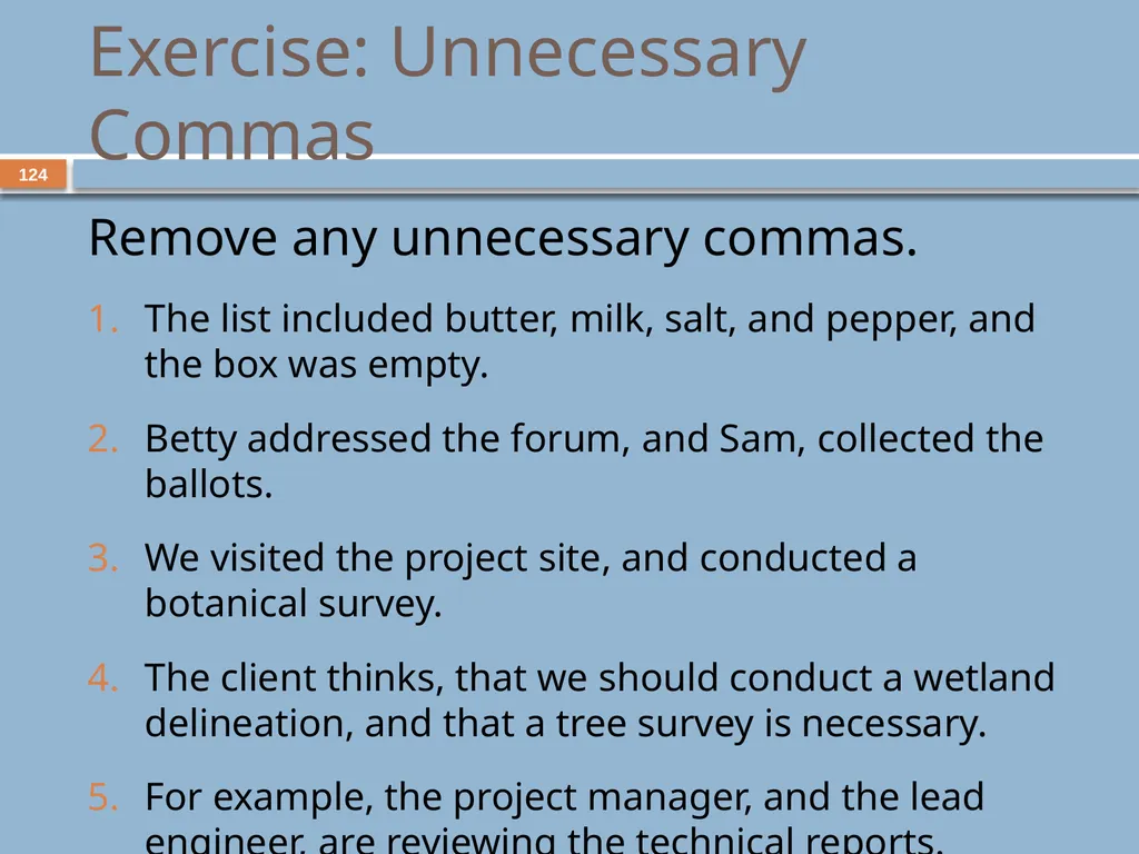 Developing and Writing Effective Documents - slide 124 of 193