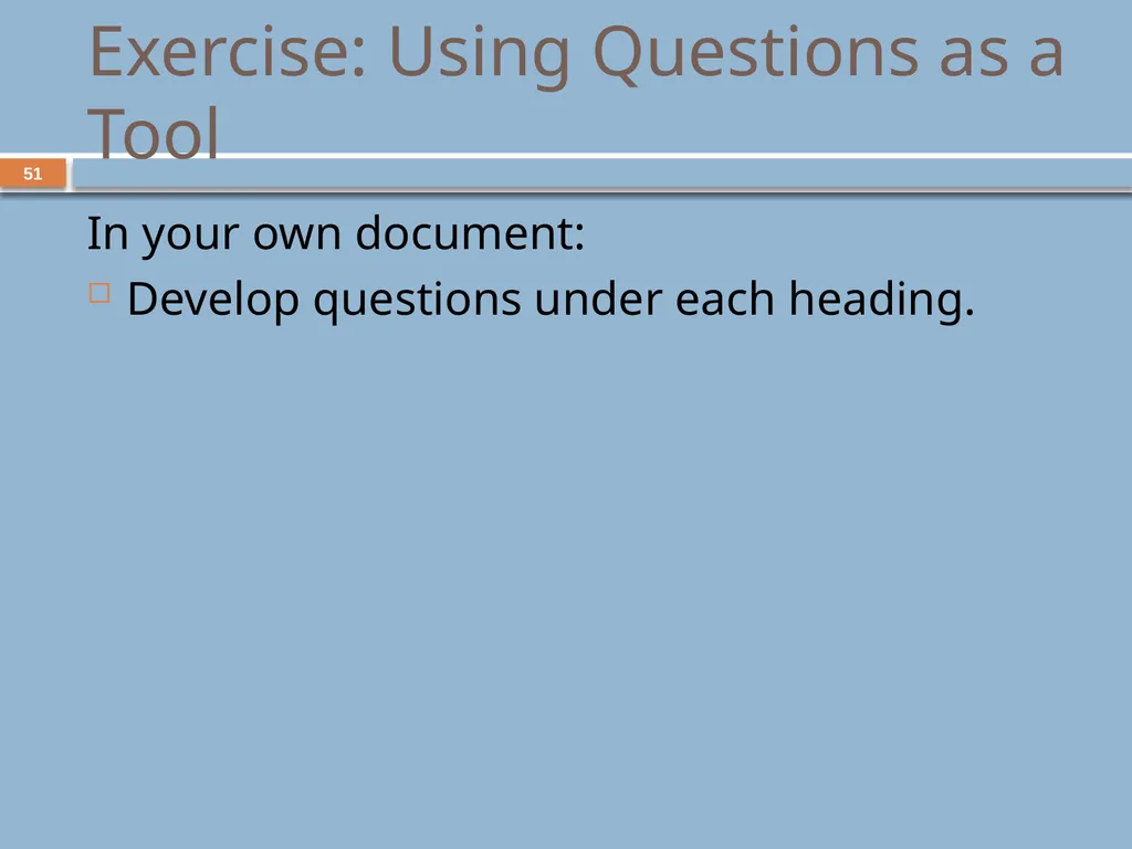 Developing and Writing Effective Documents - slide 51 of 193