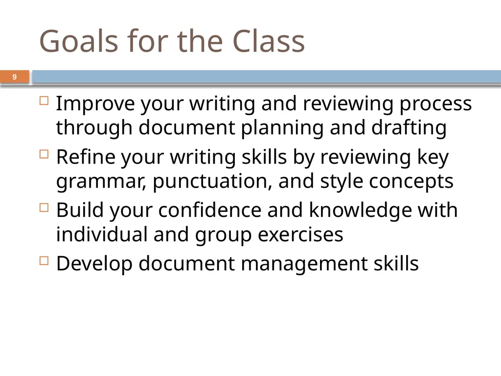 Developing and Writing Effective Documents - slide 9 of 193