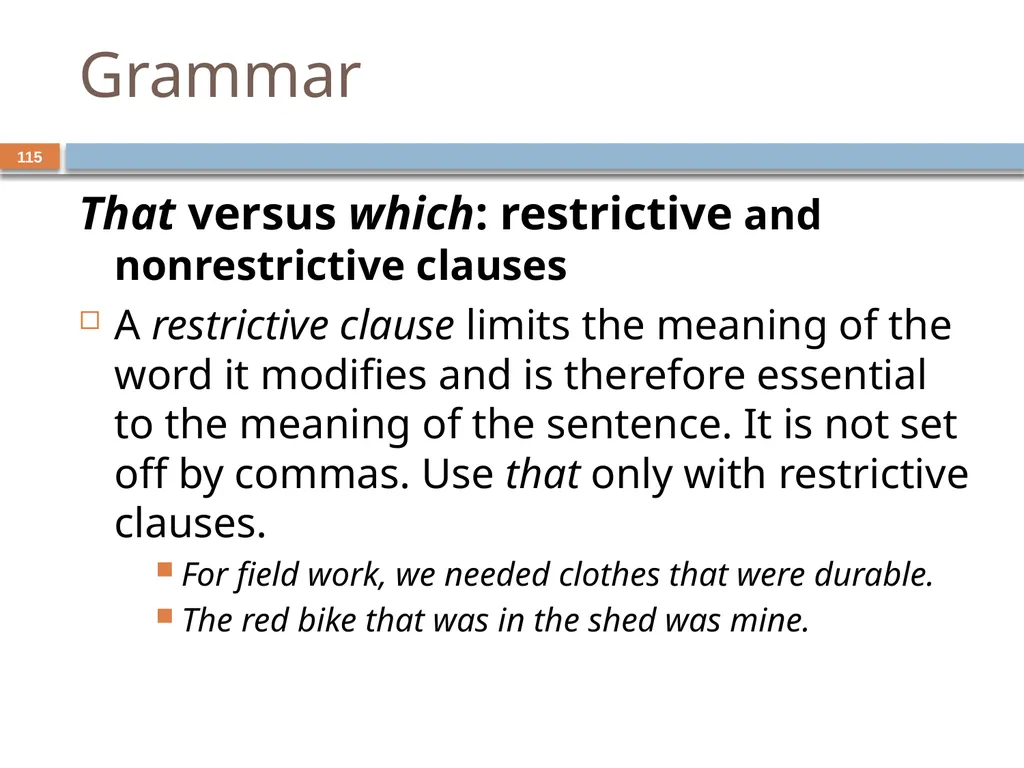 Developing and Writing Effective Documents - slide 115 of 193