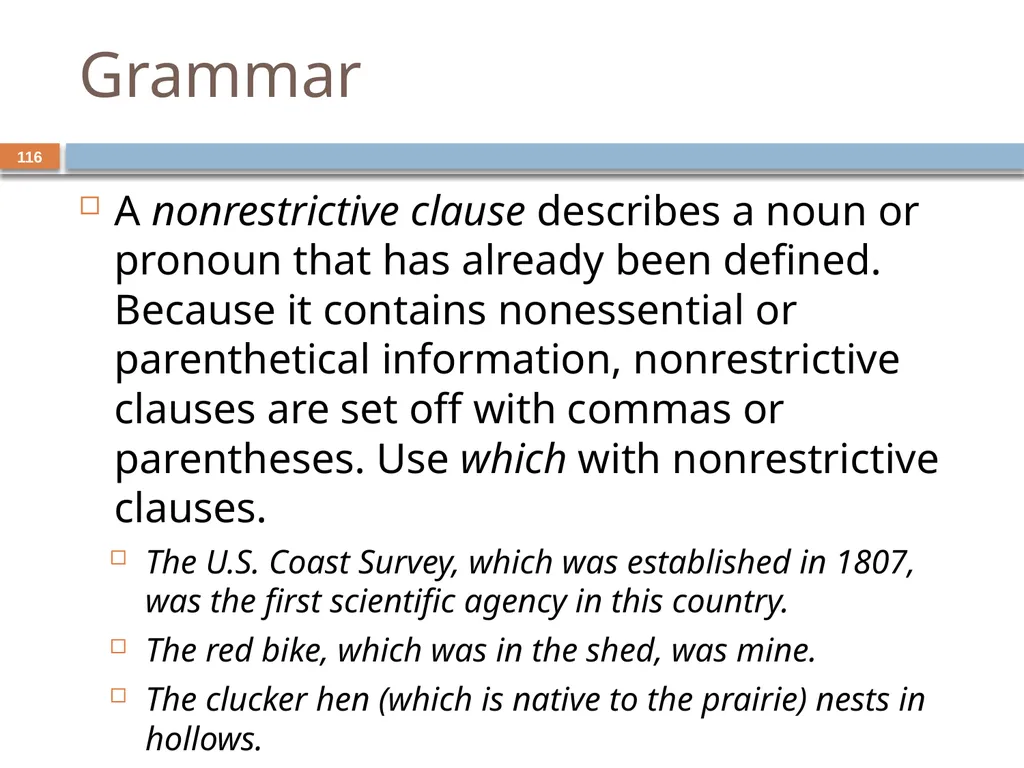 Developing and Writing Effective Documents - slide 116 of 193