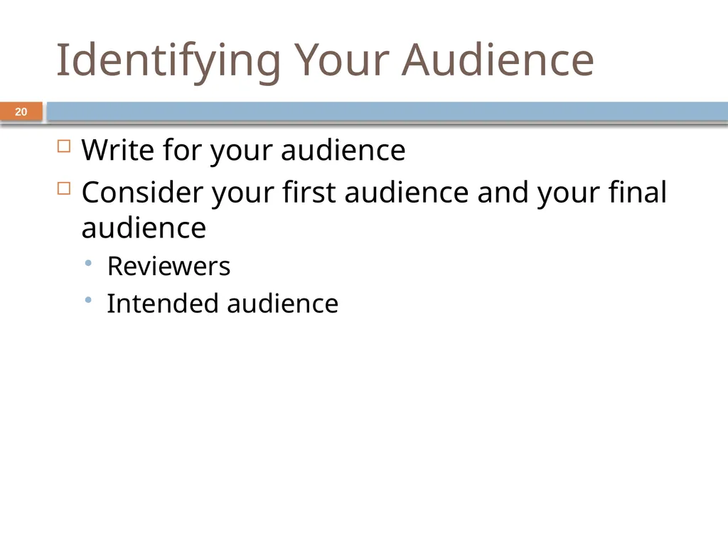 Developing and Writing Effective Documents - slide 20 of 193