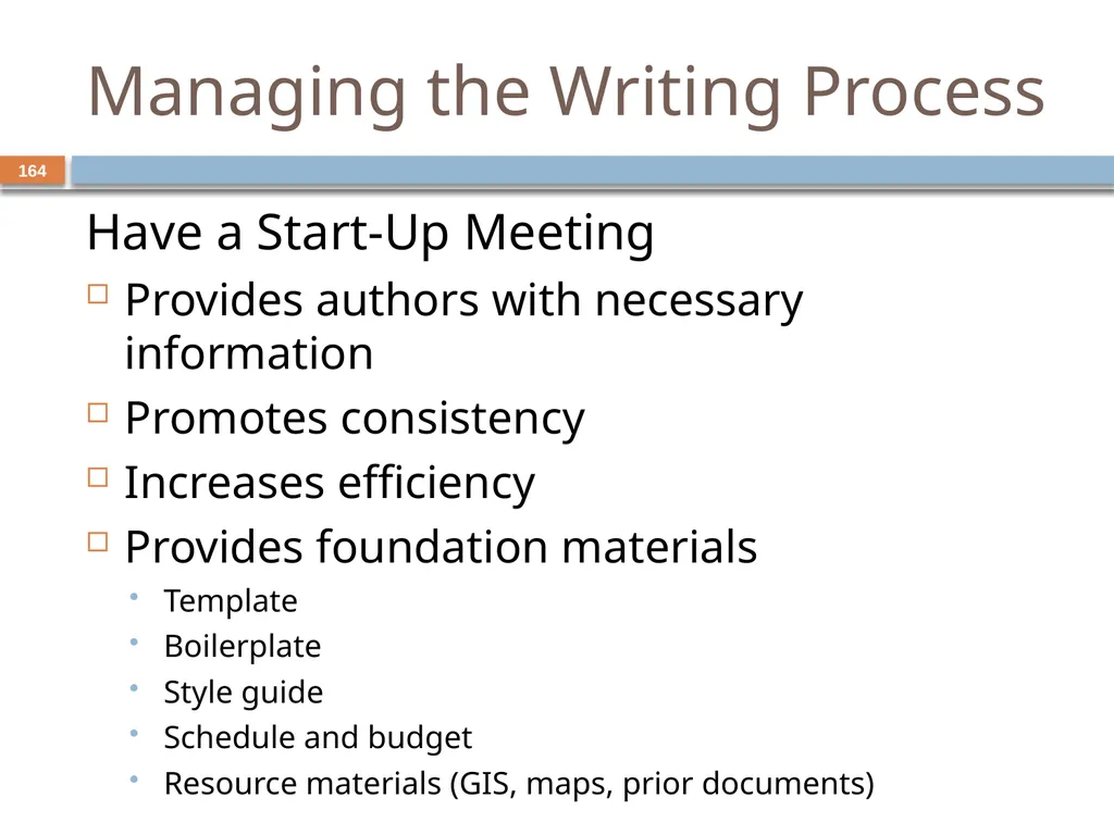 Developing and Writing Effective Documents - slide 164 of 193