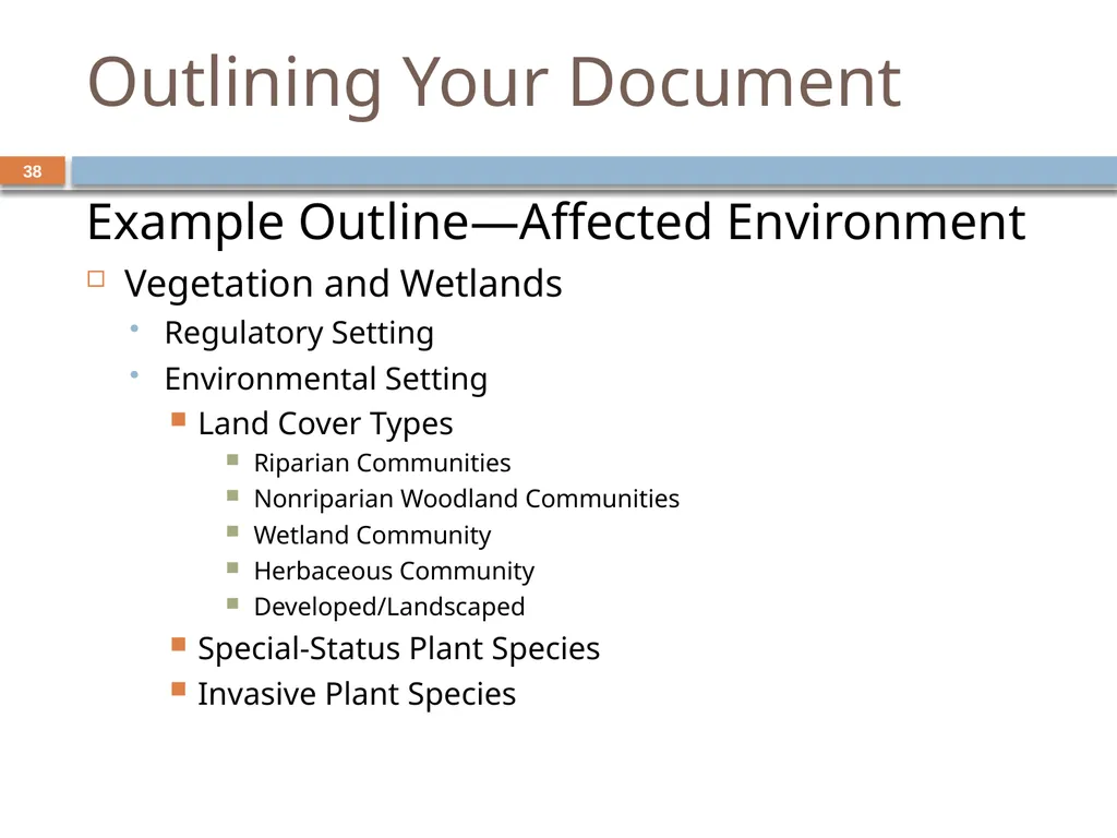 Developing and Writing Effective Documents - slide 38 of 193