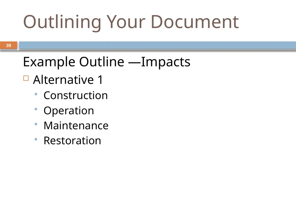Developing and Writing Effective Documents - slide 39 of 193