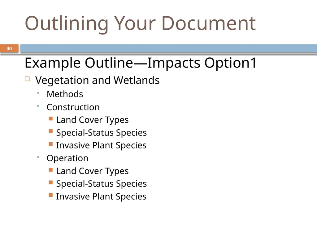 Developing and Writing Effective Documents - slide 40 of 193