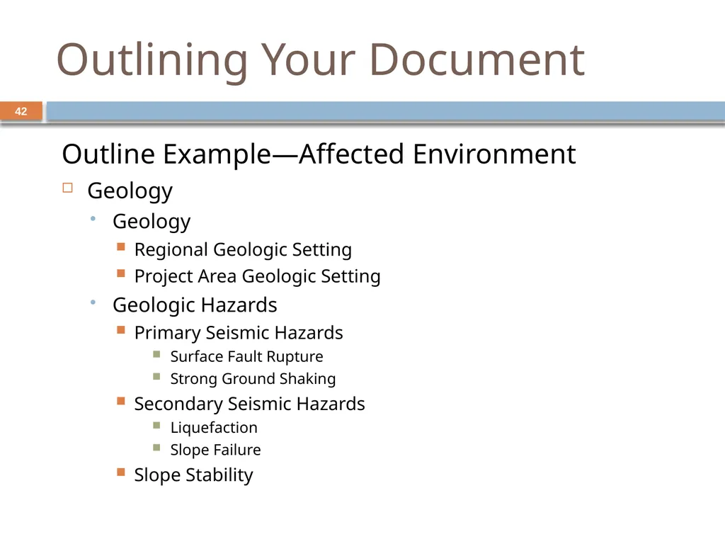 Developing and Writing Effective Documents - slide 42 of 193