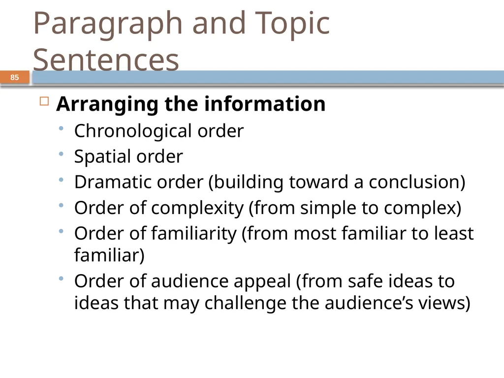 Developing and Writing Effective Documents - slide 85 of 193