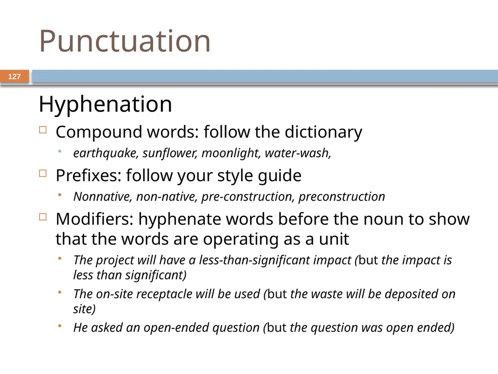Developing and Writing Effective Documents - slide 127 of 193