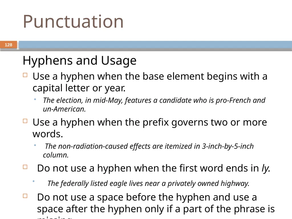Developing and Writing Effective Documents - slide 128 of 193