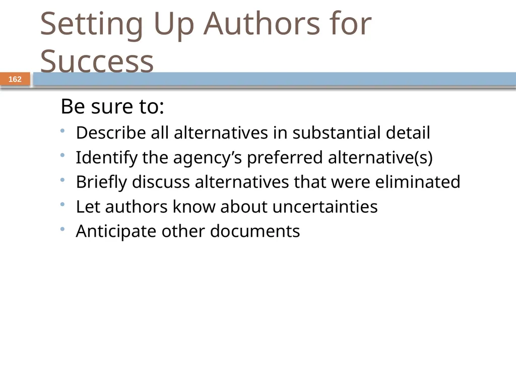 Developing and Writing Effective Documents - slide 162 of 193