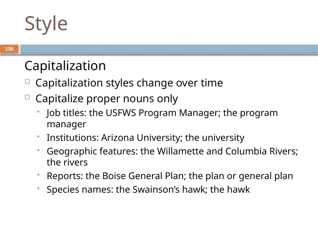 Developing and Writing Effective Documents - slide 138 of 193