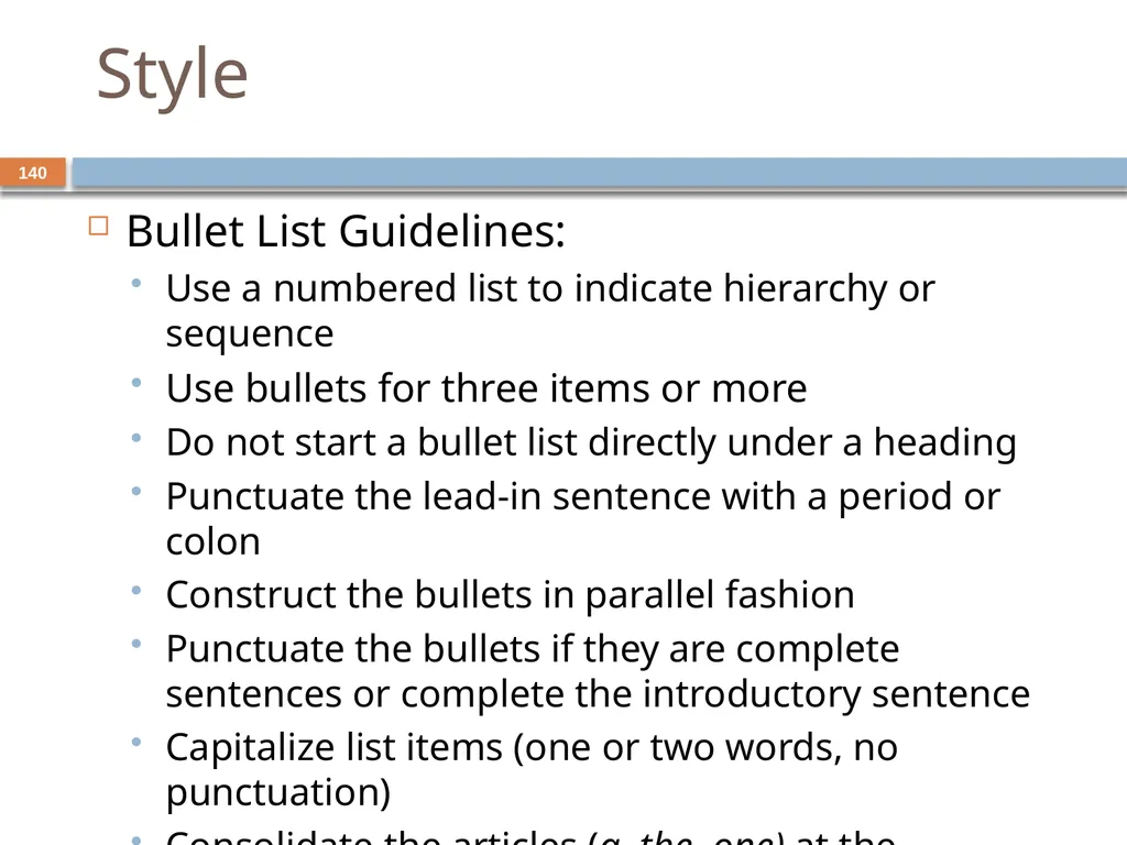 Developing and Writing Effective Documents - slide 140 of 193