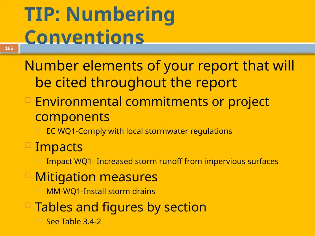Developing and Writing Effective Documents - slide 165 of 193