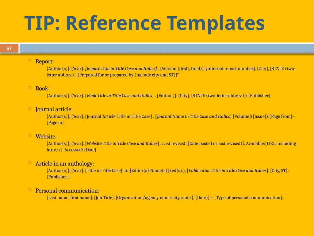 Developing and Writing Effective Documents - slide 67 of 193