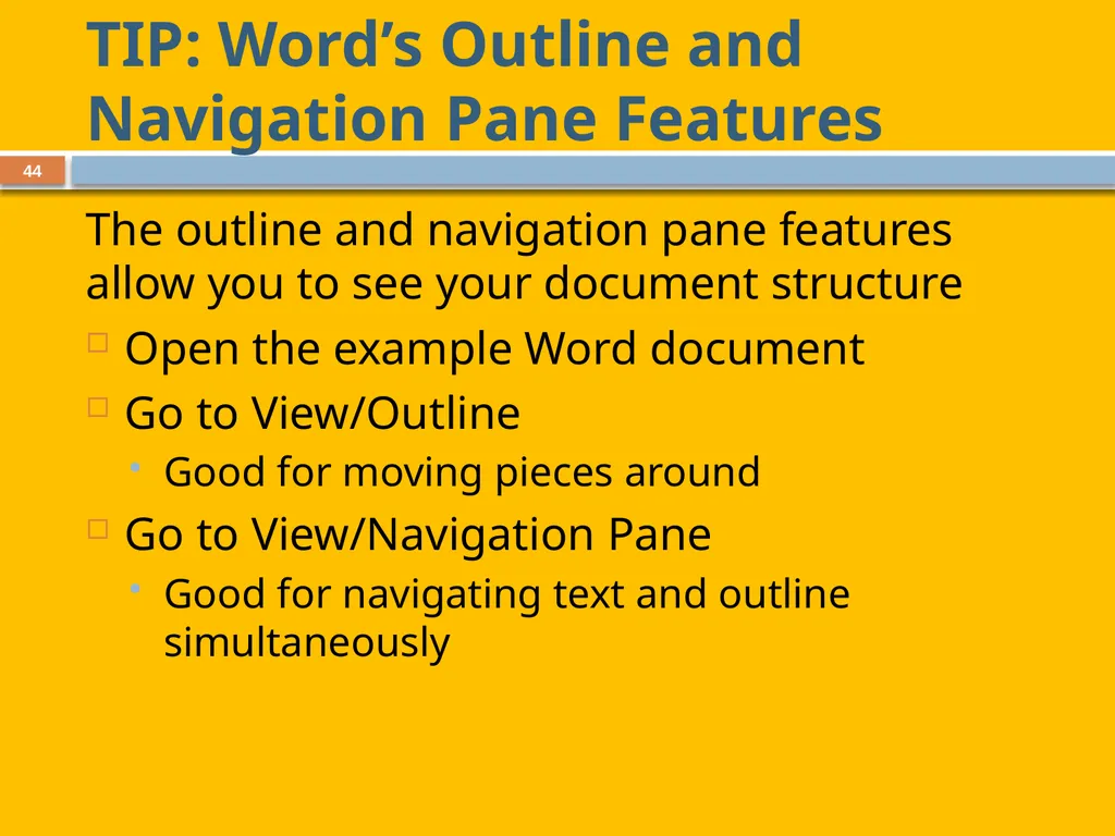 Developing and Writing Effective Documents - slide 44 of 193
