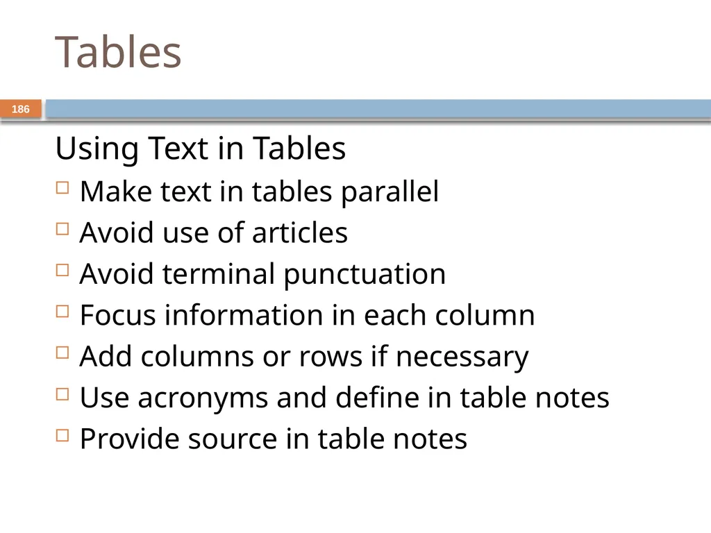 Developing and Writing Effective Documents - slide 186 of 193