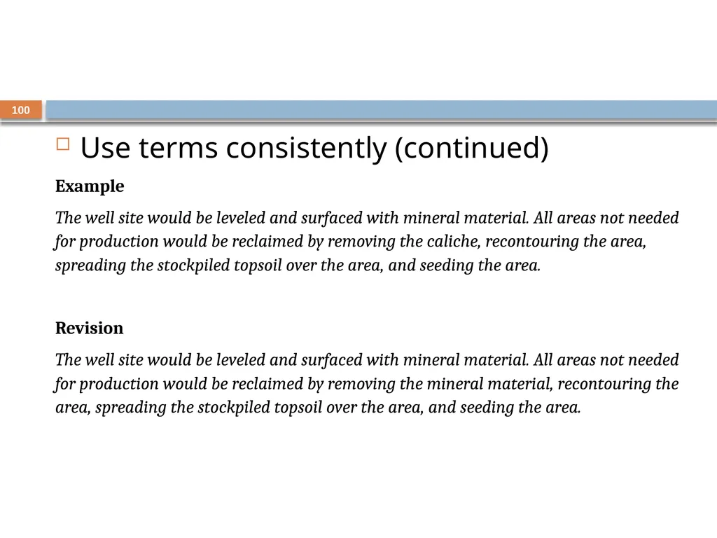 Developing and Writing Effective Documents - slide 100 of 193