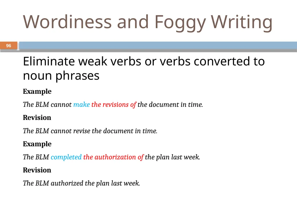 Developing and Writing Effective Documents - slide 96 of 193