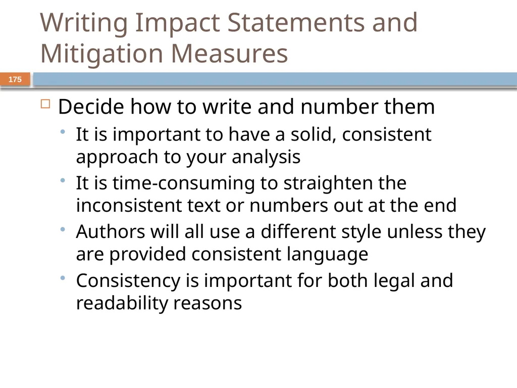 Developing and Writing Effective Documents - slide 175 of 193