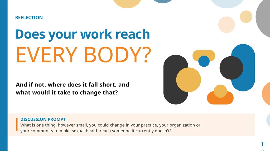 A conversation for peer educators, health - slide 13 of 14