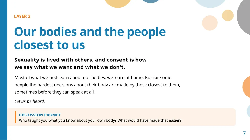 A conversation for peer educators, health - slide 7 of 14